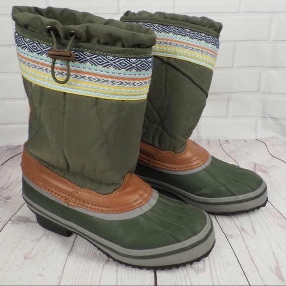 The Sak Daley 5 olive rubber duck boots insulated - Picture 5 of 16